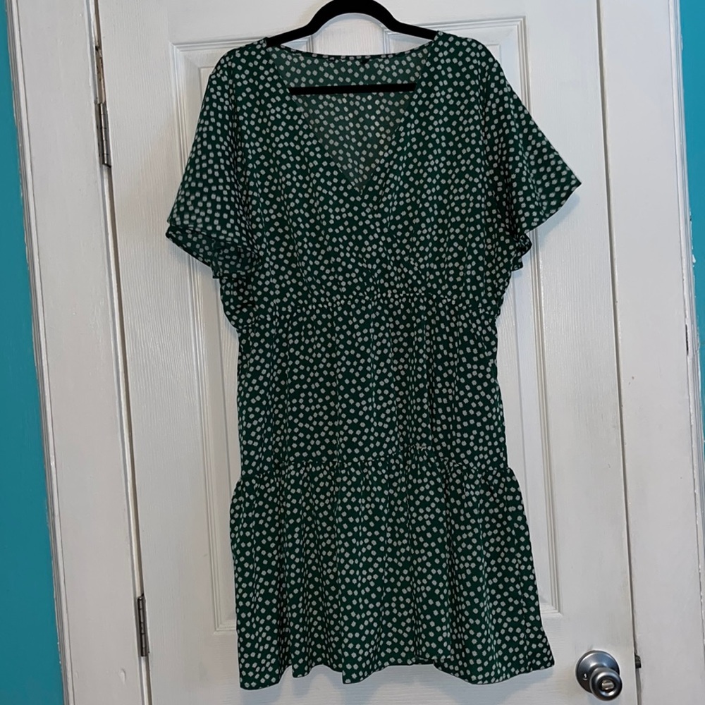Knee length floral dress